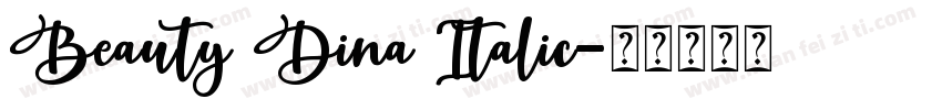 Beauty Dina Italic字体转换